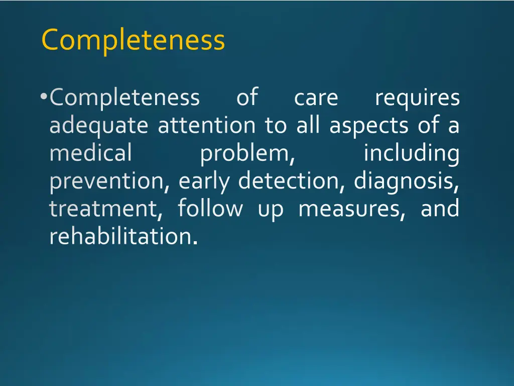 completeness
