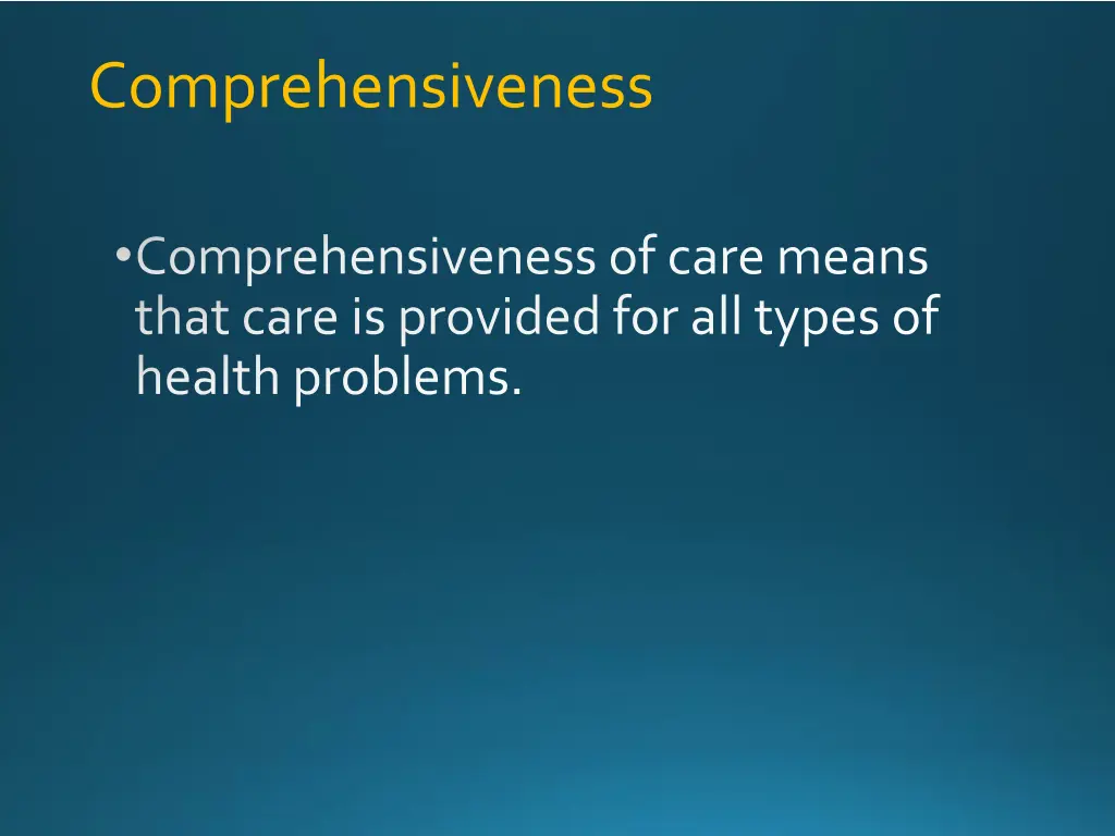comprehensiveness