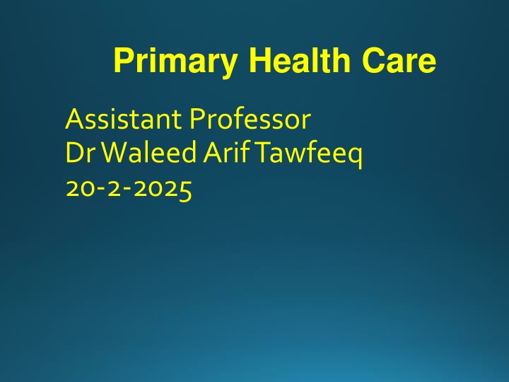 primary health care