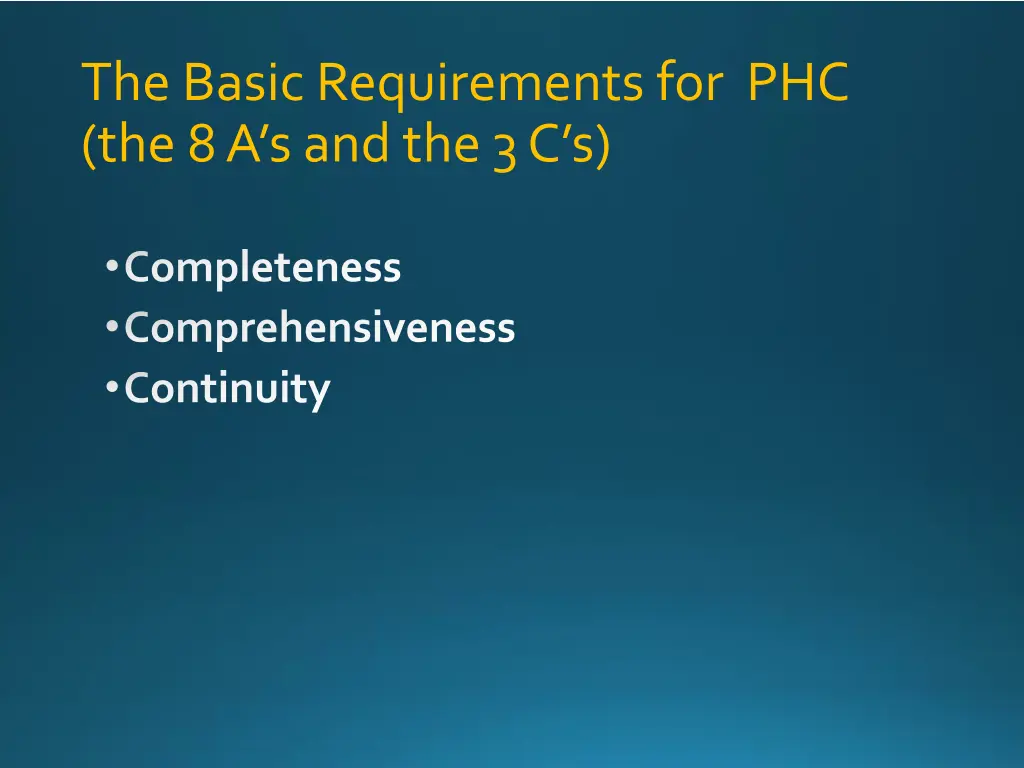 the basic requirements 1