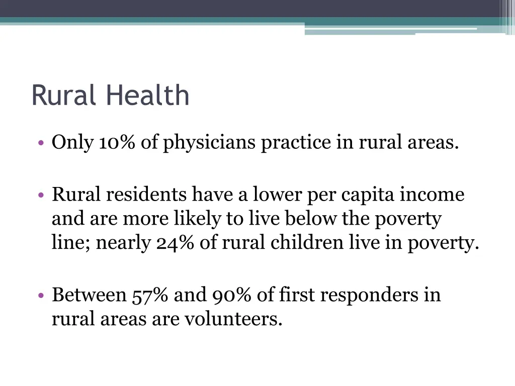 rural health