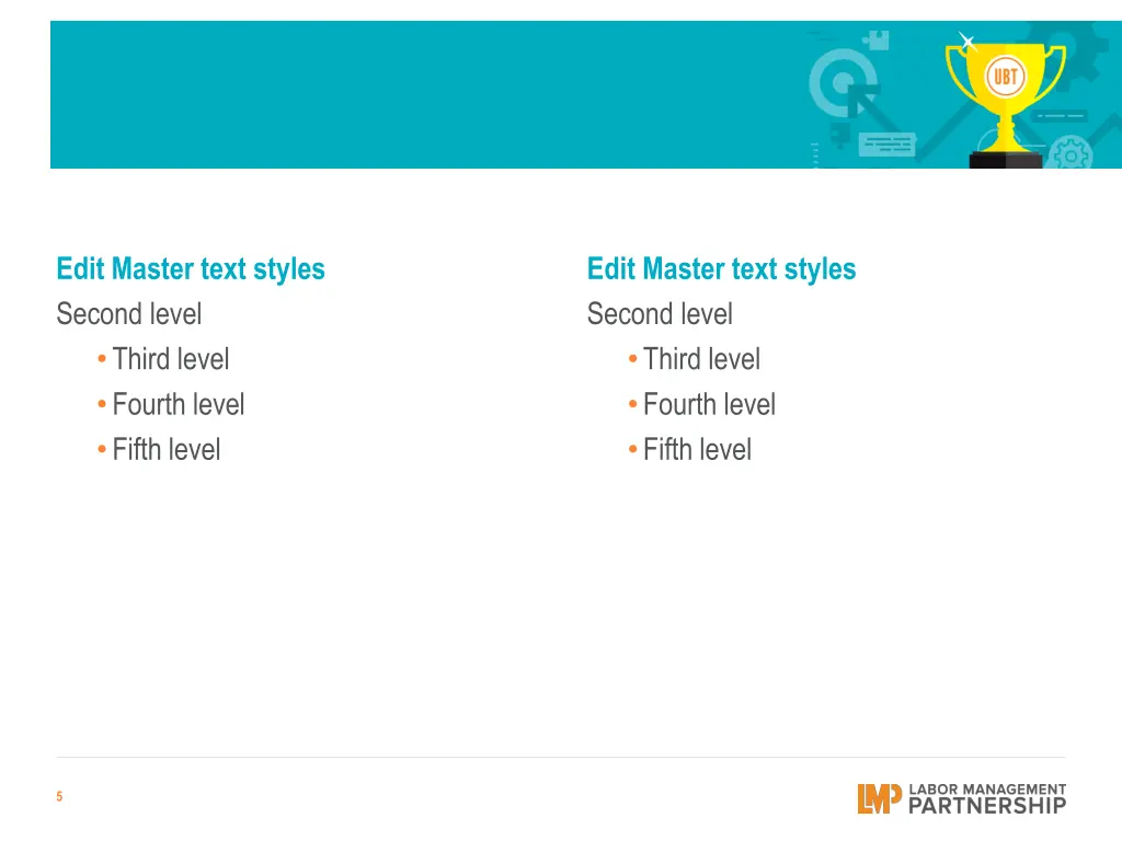 edit master text styles second level third level