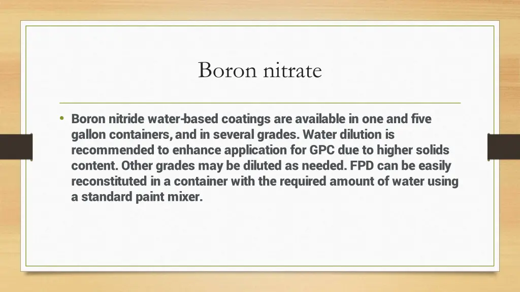 boron nitrate