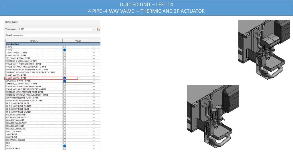 ducted unit left t4 7