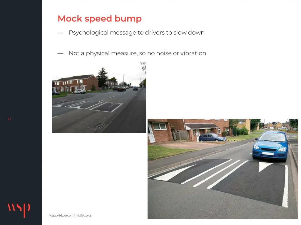 mock speed bump
