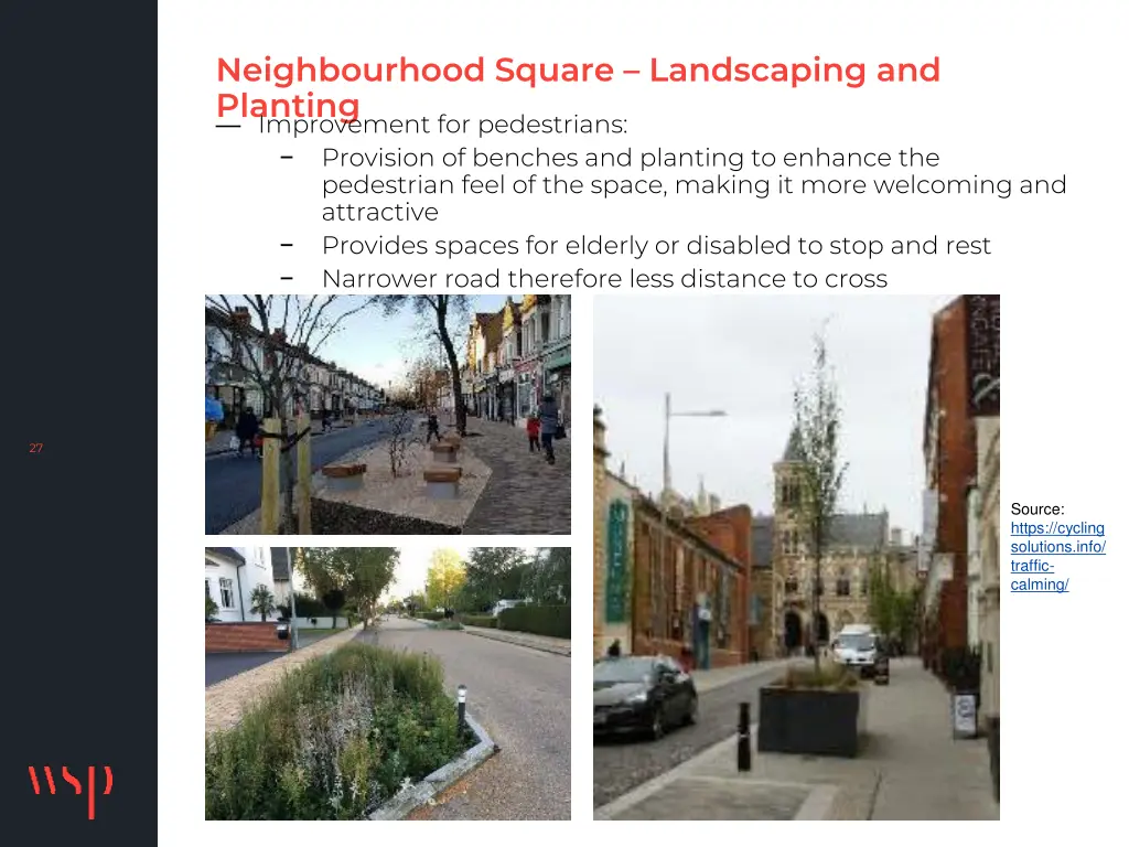 neighbourhood square landscaping and planting