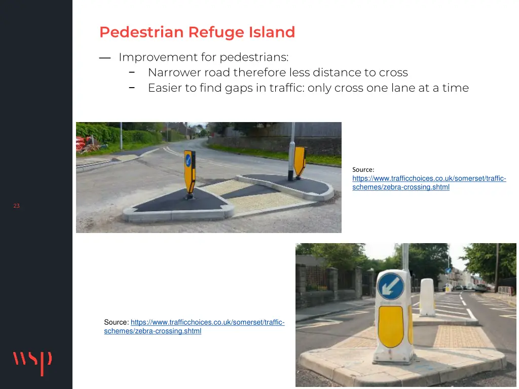 pedestrian refuge island