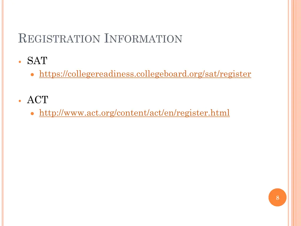 r egistration i nformation