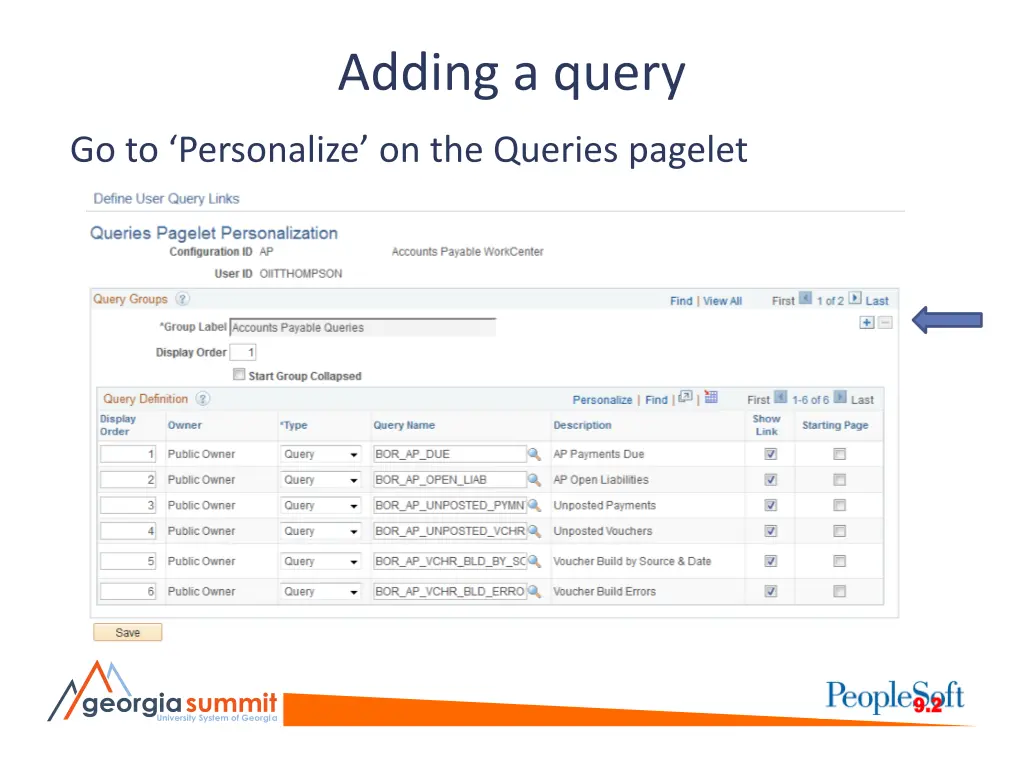 adding a query