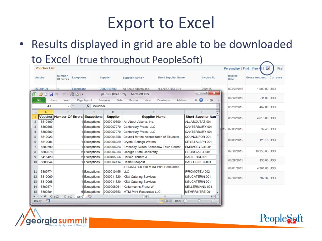export to excel