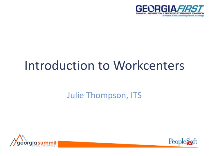 introduction to workcenters