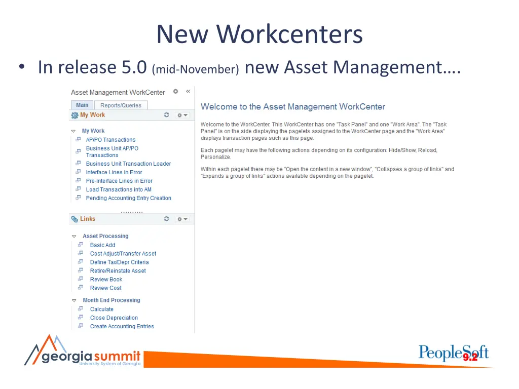 new workcenters