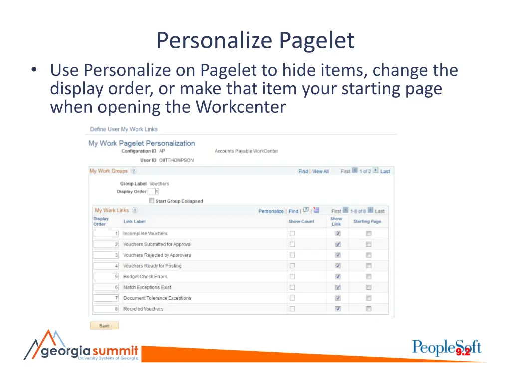 personalize pagelet