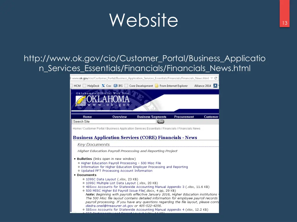 website