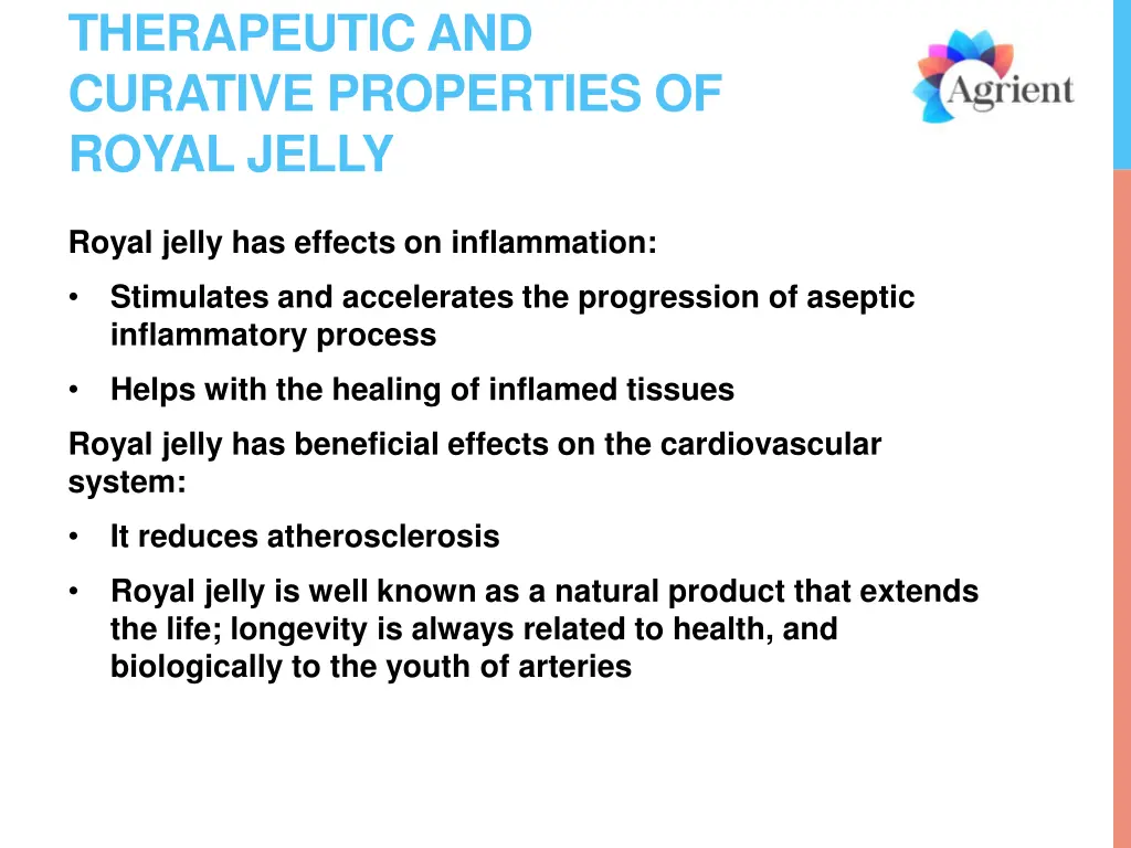 therapeutic and curative properties of royal jelly 1