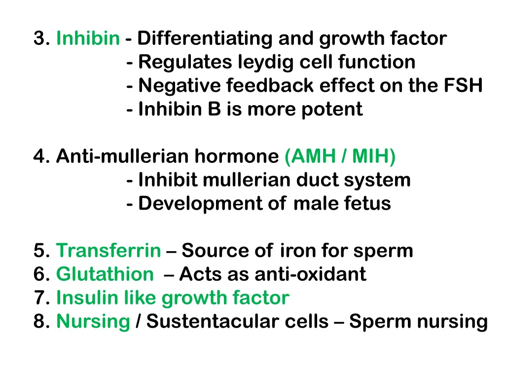 3 inhibin differentiating and growth factor