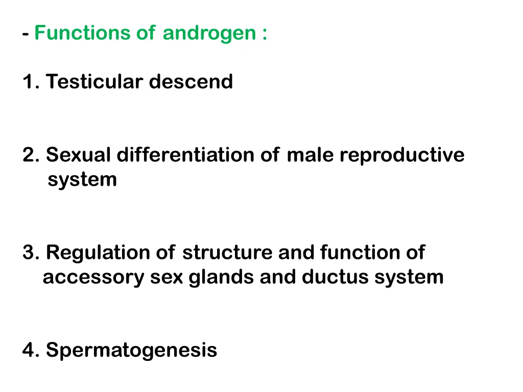 functions of androgen