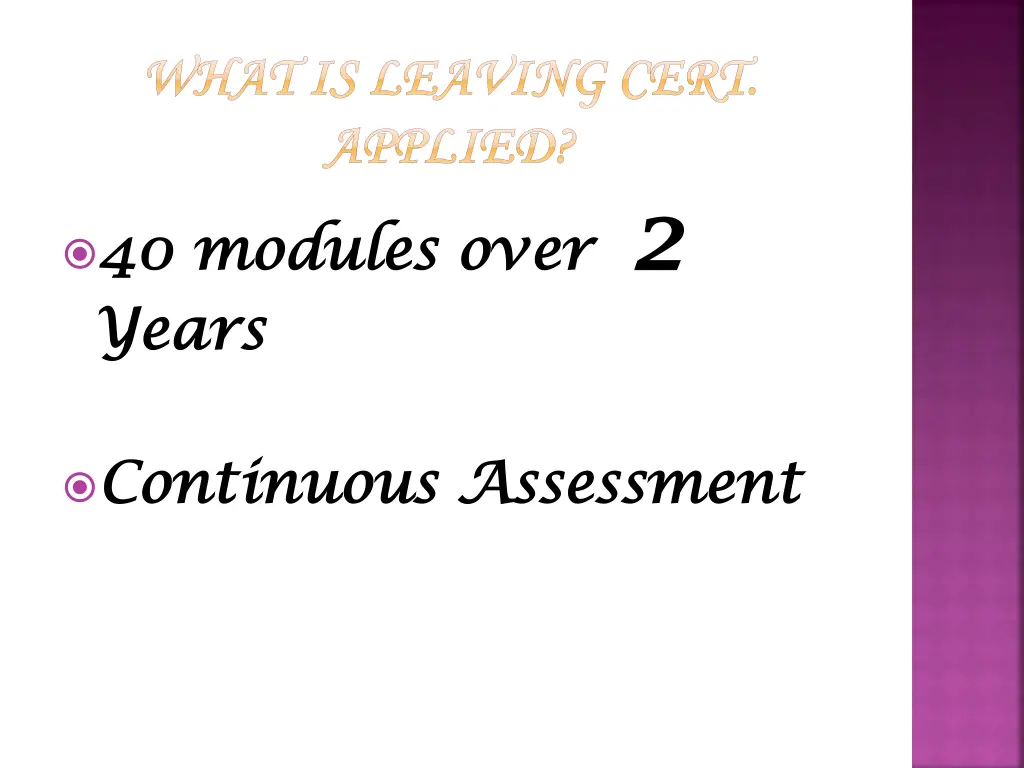 what is leaving cert what is leaving cert applied