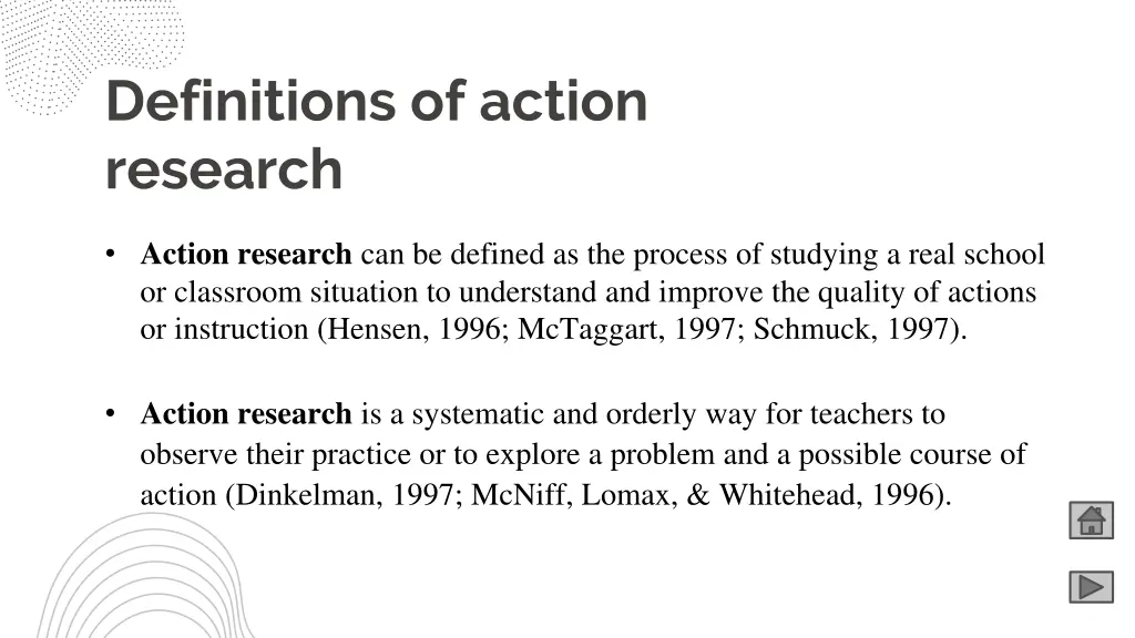 definitions of action research