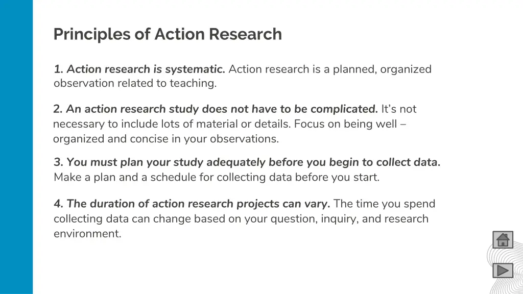 principles of action research