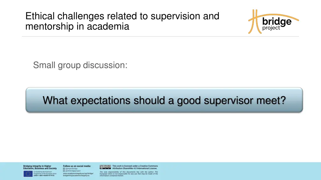 ethical challenges related to supervision 1