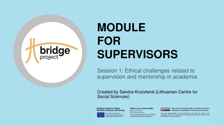 module for supervisors