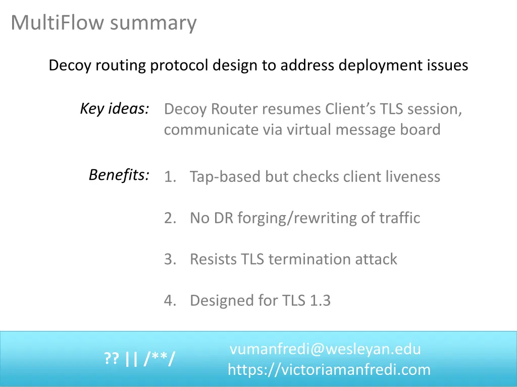 multiflow summary