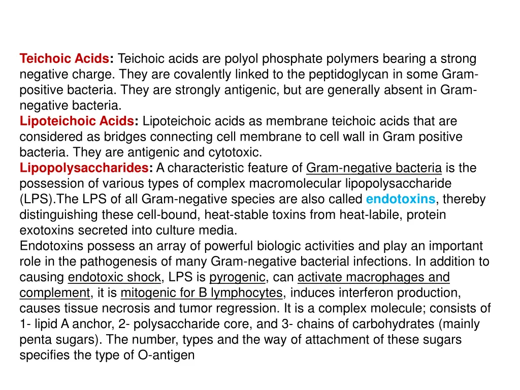 teichoic acids teichoic acids are polyol