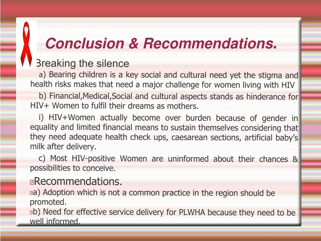 conclusion recommendations