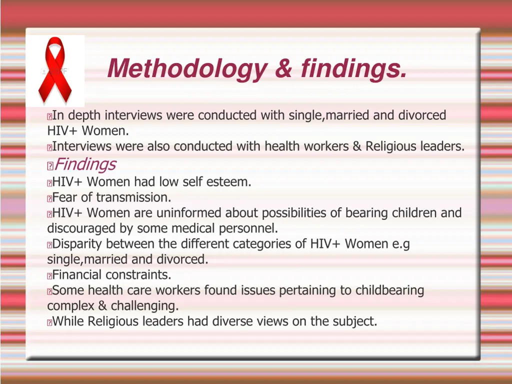 methodology findings