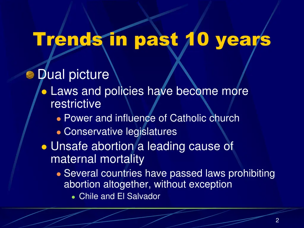 trends in past 10 years