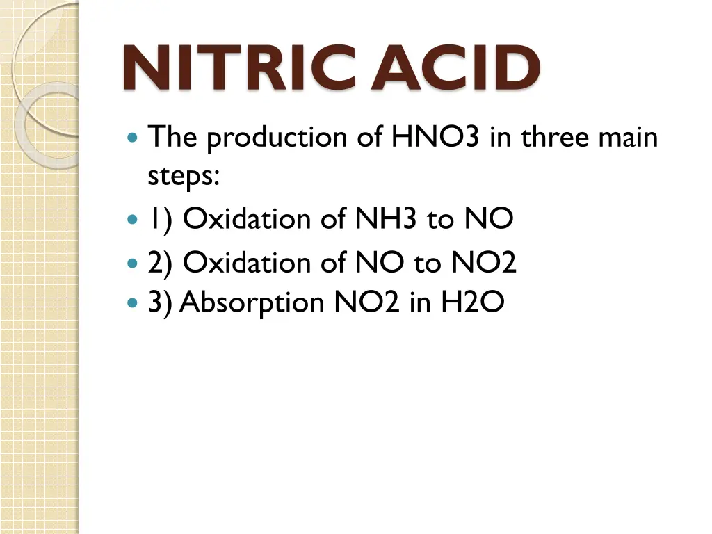 nitric acid