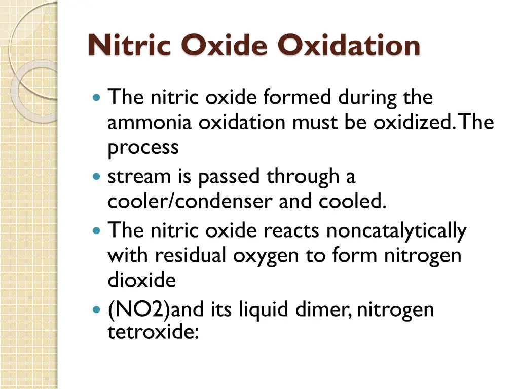 nitric oxide oxidation