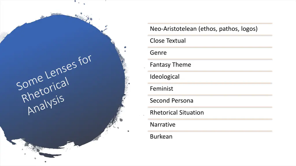 neo aristotelean ethos pathos logos