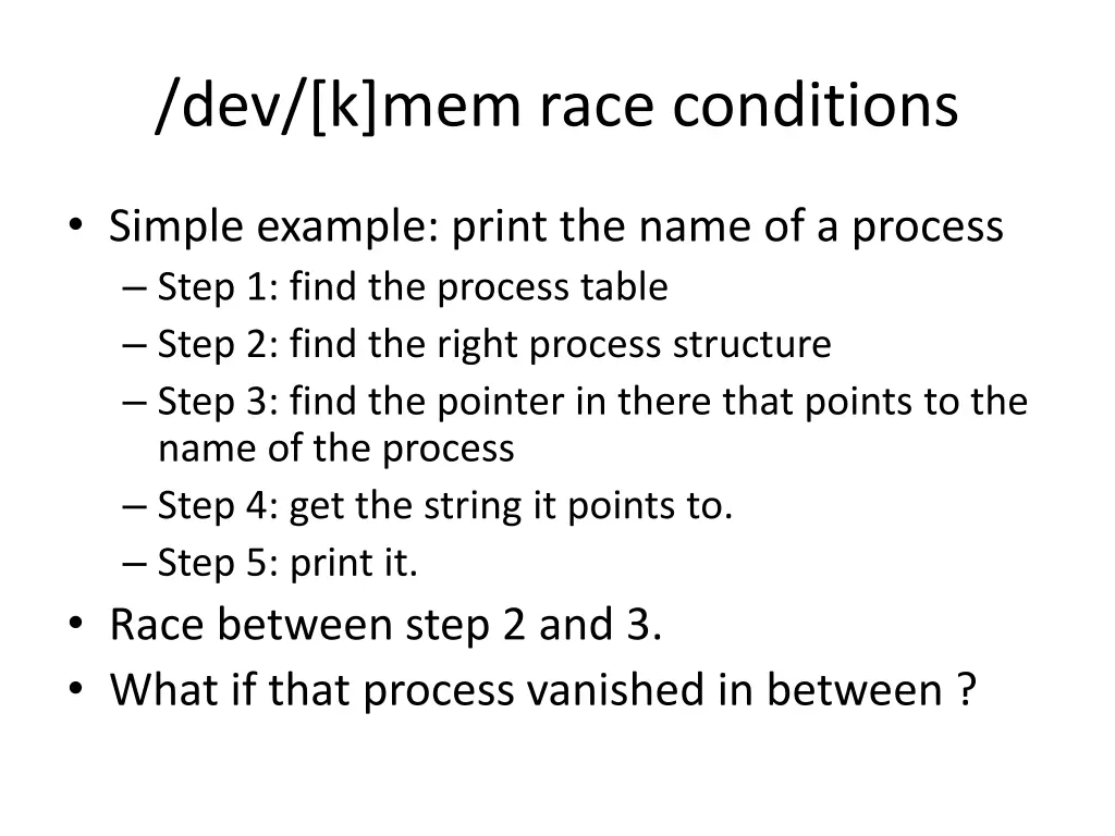 dev k mem race conditions 3
