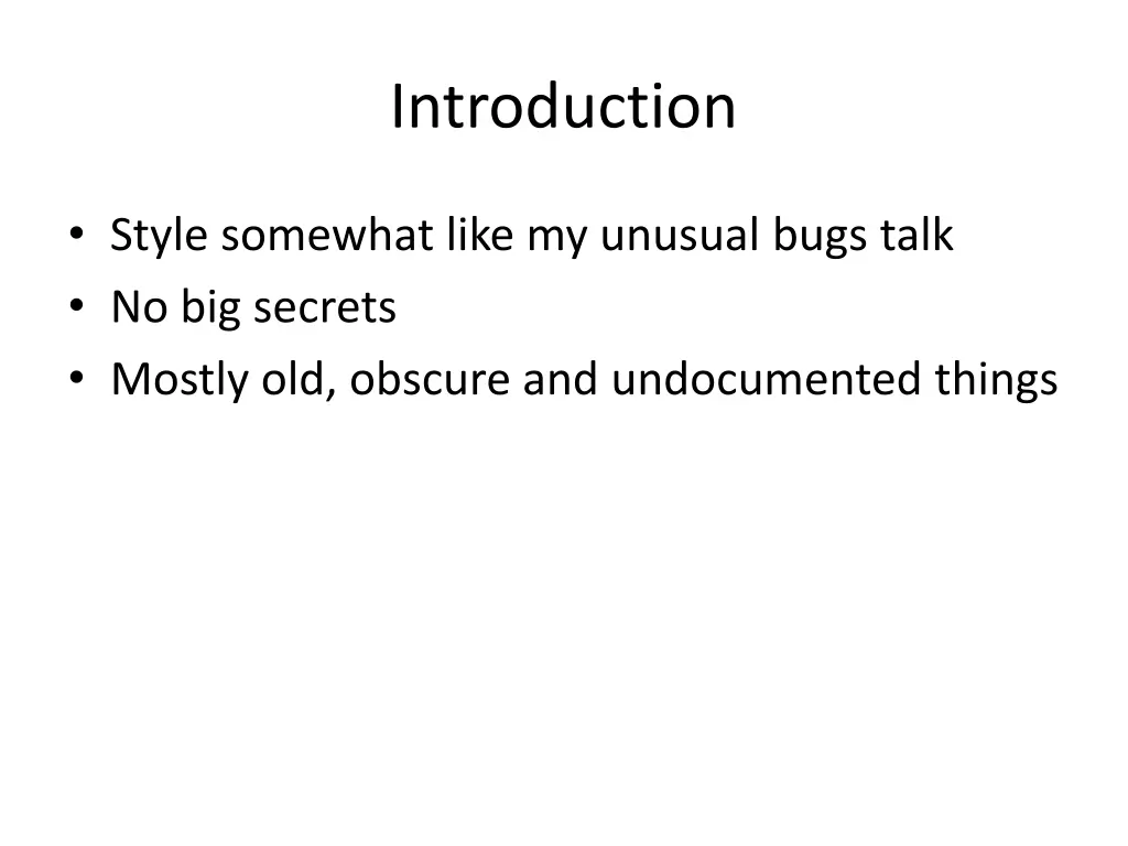 introduction