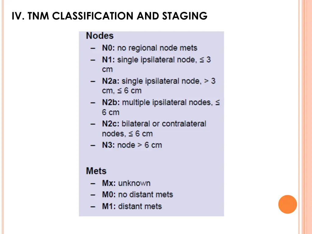 iv tnm classification and staging 2