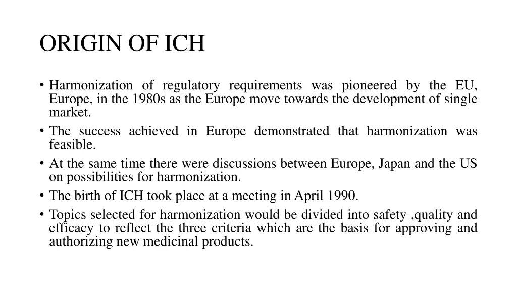 origin of ich