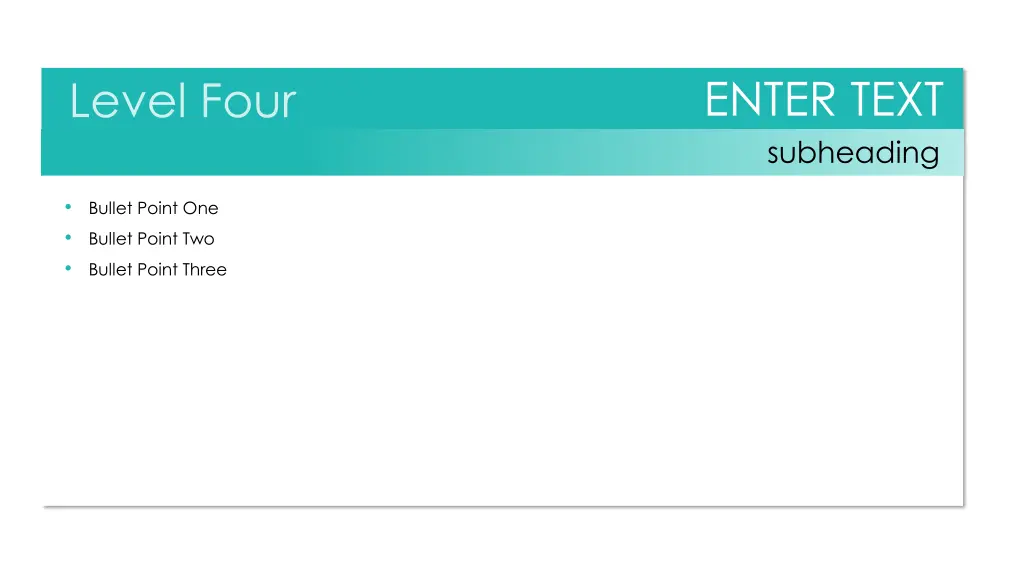 enter text subheading 3