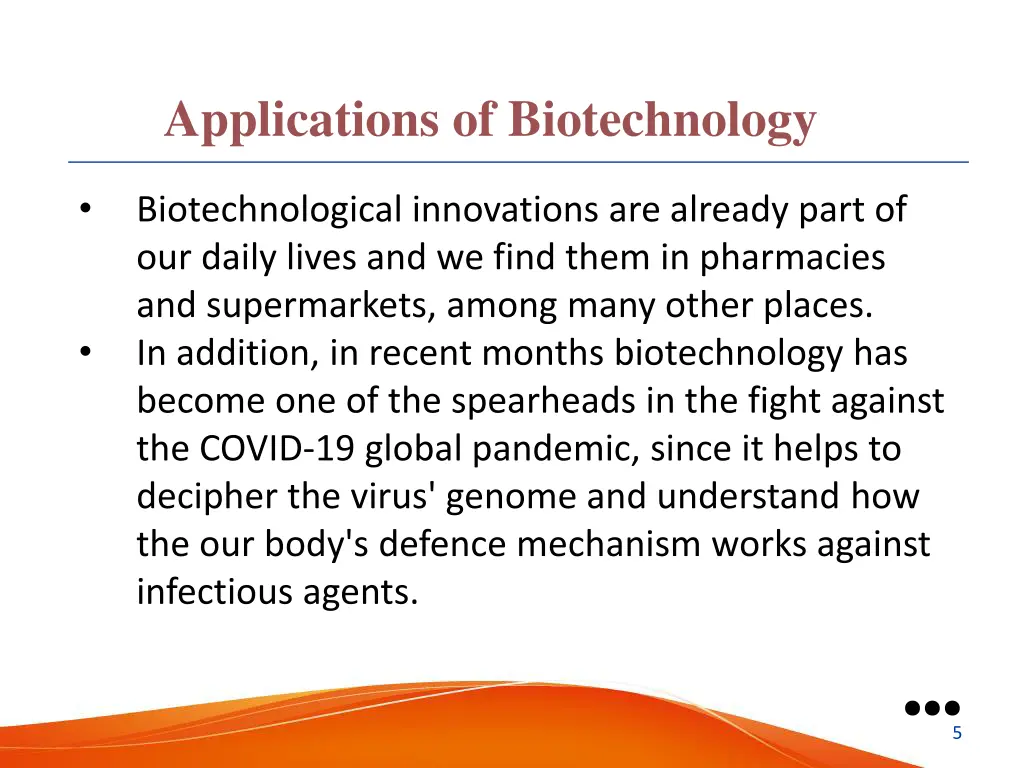 applications of biotechnology