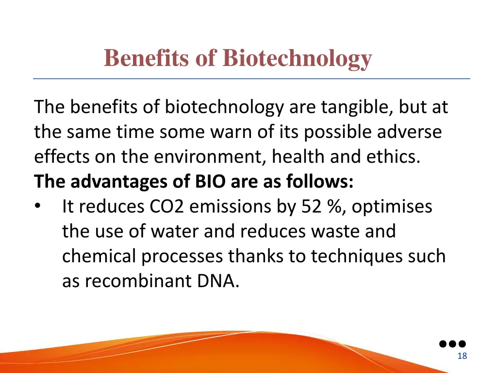 benefits of biotechnology
