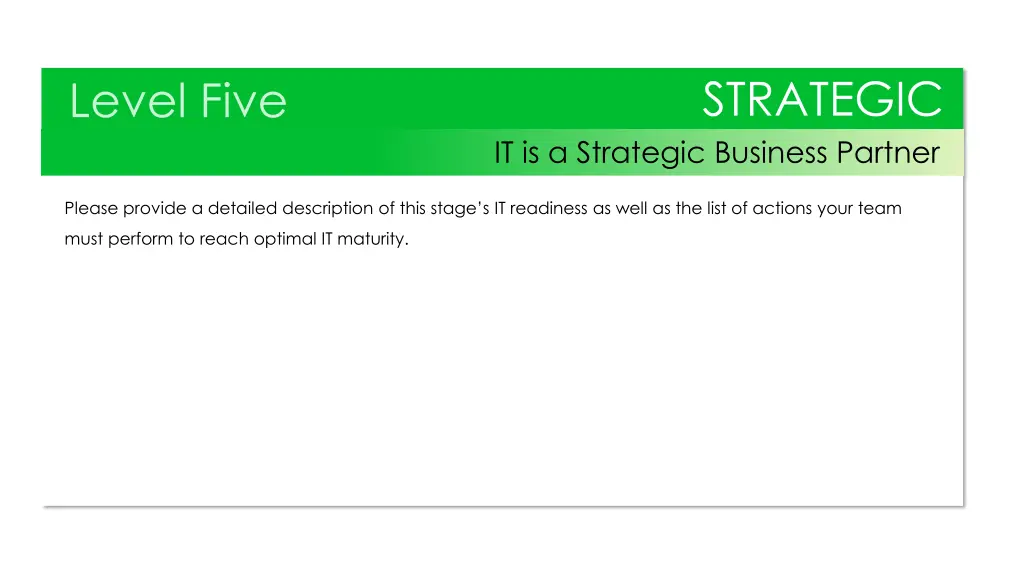 strategic
