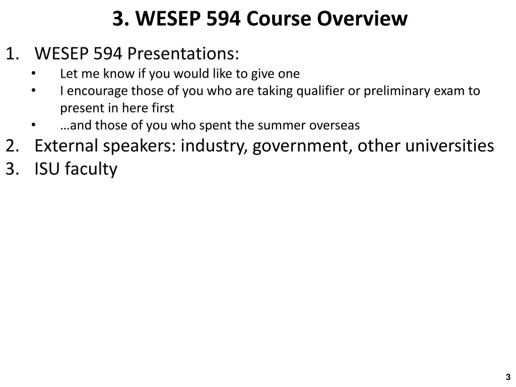 3 wesep 594 course overview