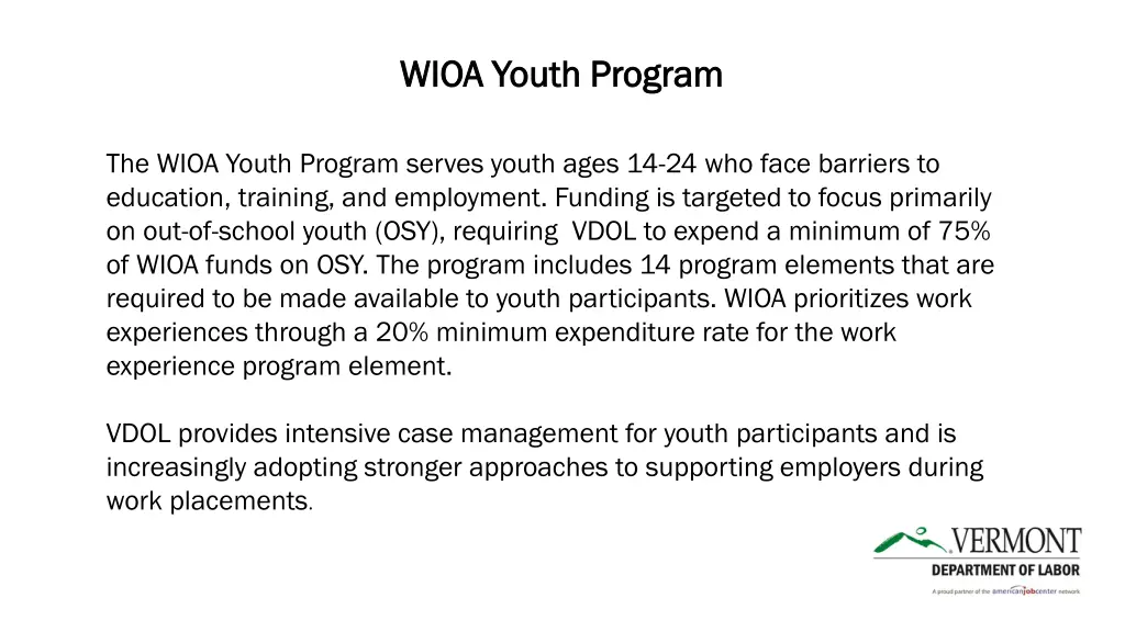 wioa youth program wioa youth program