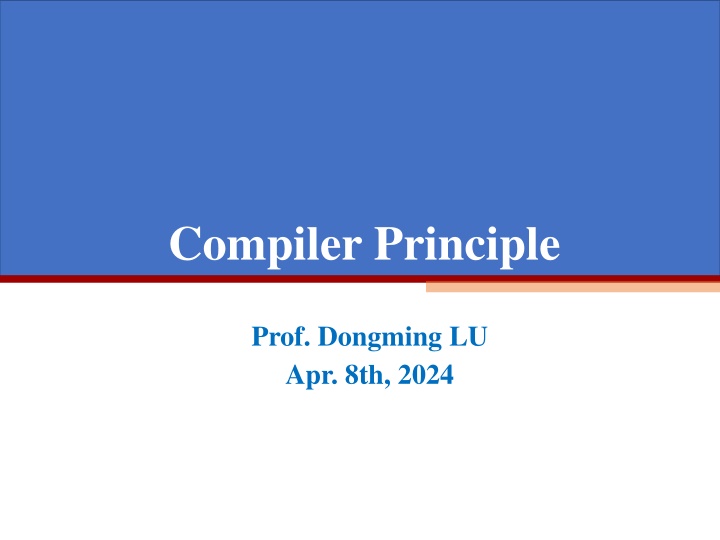compiler principle