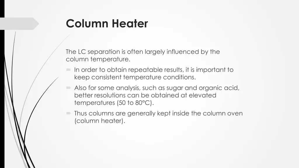 column heater