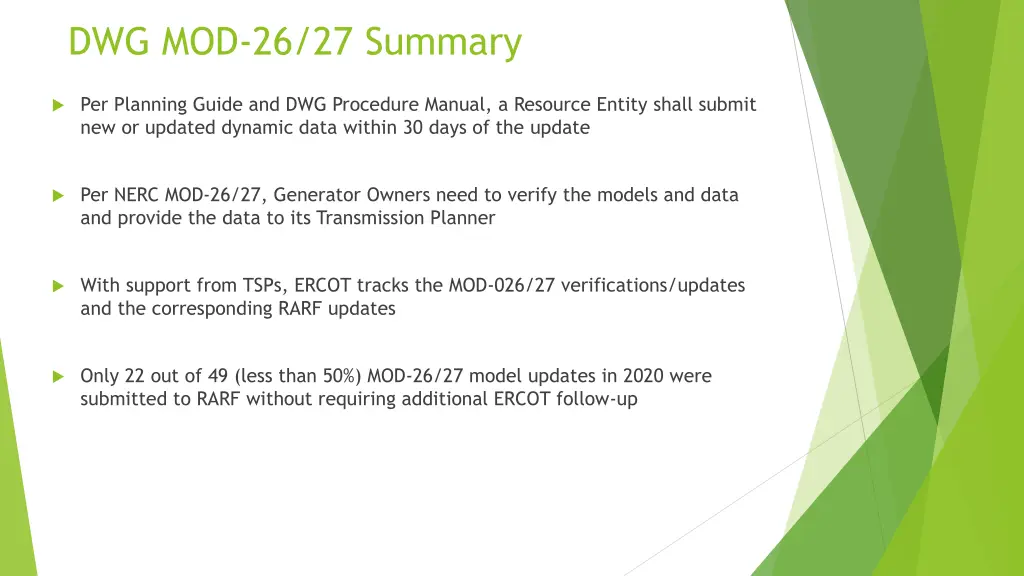 dwg mod 26 27 summary