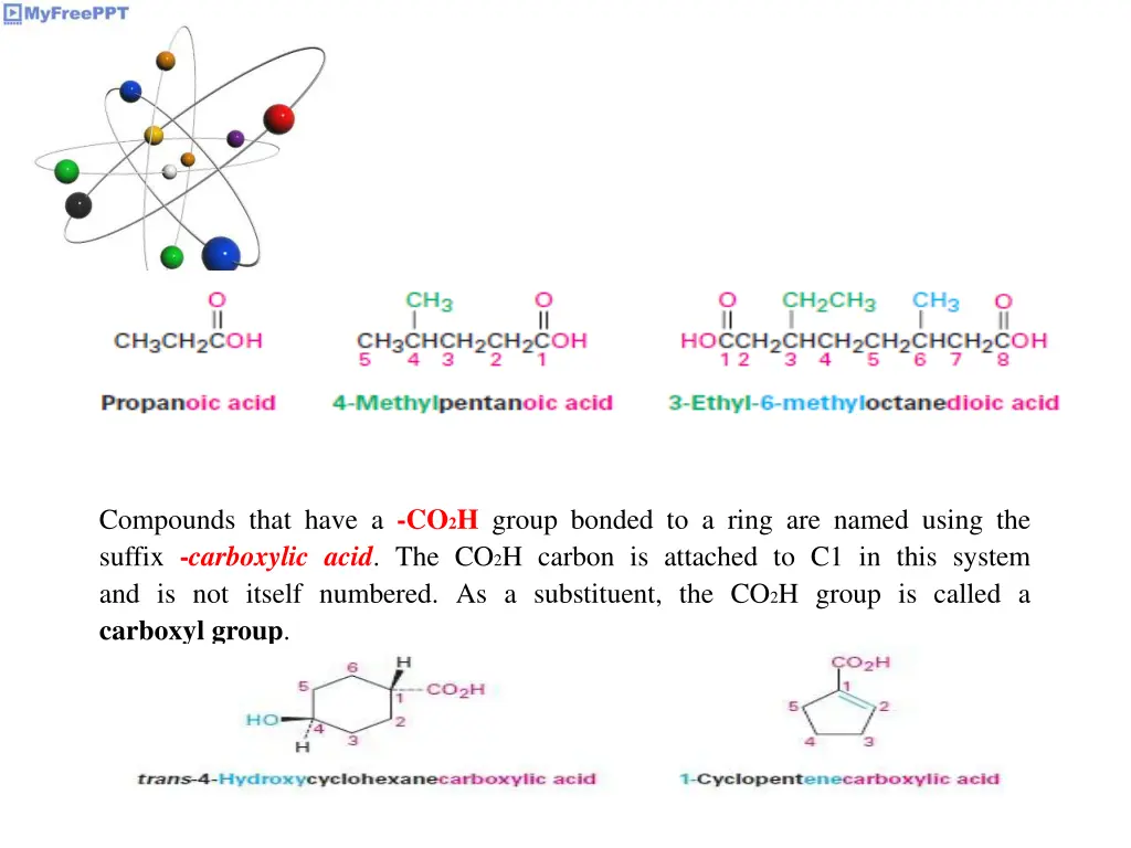 compounds that have a co 2 h group bonded