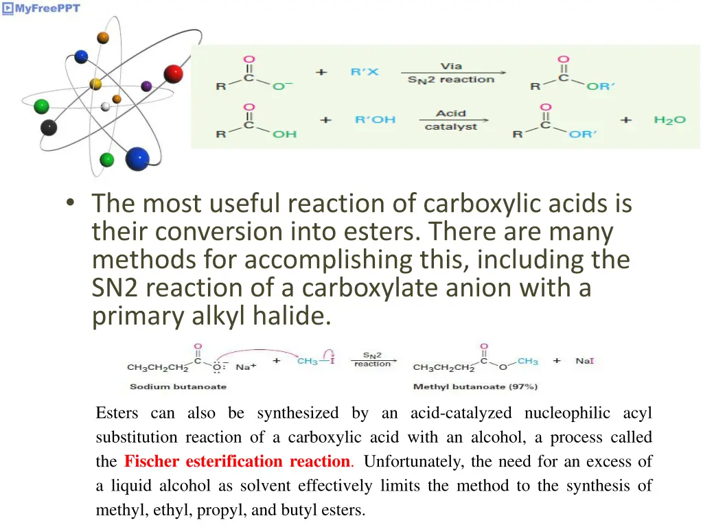 the most useful reaction of carboxylic acids