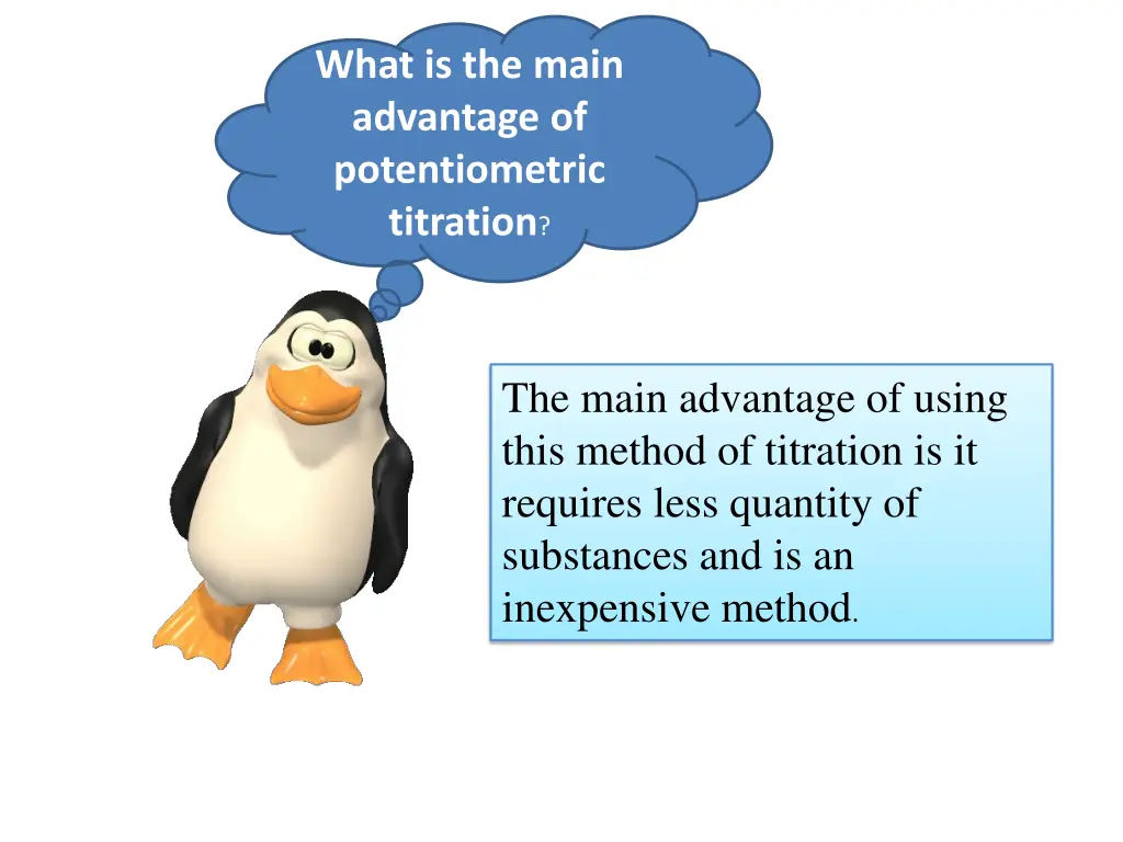 what is the main advantage of potentiometric